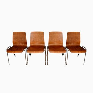 Scandinavian Dining Chairs, 1960s, Set of 4