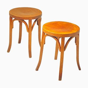 Stools in Wood in the style of Thonet, Austria, 1920s, Set of 2