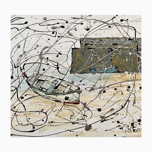 Gordon Couch, Cornish Harbour 2, década de 2000, Acrílico sobre papel