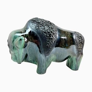 Statuetta Buffalo di Otto Gerharz per Otto Keramik