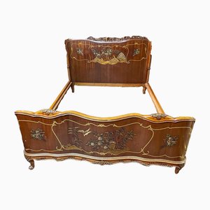 Antique French Carved Double Bed