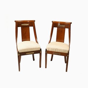 French Empire Chairs, 1840s, Set of 2