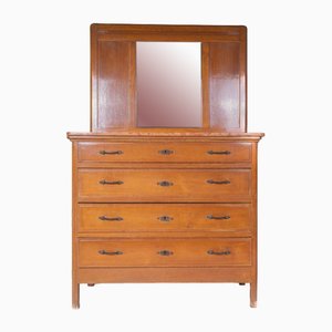 Dresser with Mirror and Marble Shelf