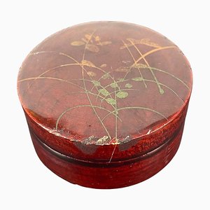 Small Round Japanese Lacquered Box, 1880