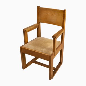 Vintage Oak Side Chair, 1930s