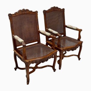 Regency Chairs in Walnut, 1920s, Set of 2