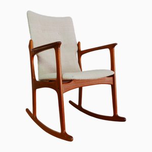 Rocking-Chair Mid-Century en Teck par Vamdrup, Danemark, 1960s