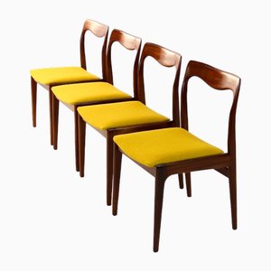 Mid-Century Teak Dining Chairs by Awa Netherlands for Awa Meubelfabriek, 1960s, Set of 4