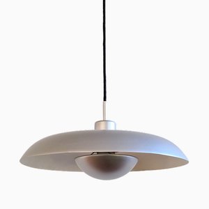 Matte Silver Colored Ra-40 Pendant Lamp by Piet Hein for Lyfa, Denmark, 1960s