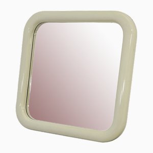 White Frame Mirror from Carrara & Matta, 1970s