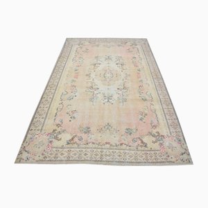 Tapis Oushak Neutre Fait Main Moderne