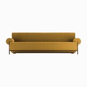 Paloma Sofa in Boucle Rose and Smoked Oak by Bernhardt & Vella for Collector