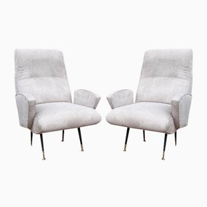 Armchairs attributed to Nino Zoncada, Italy, 1950s, Set of 2