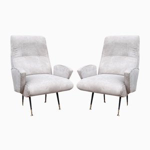 Set of Armchairs attributed to Nino Zoncada, Italy, 1950s