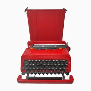 Red Writing Machine by Ettore Sottsass for Olivetti Synthesis, 1969