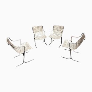 Armchairs Model Cigno by Ross Littell for Icf, 1970s, Set of 4