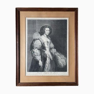 C. Vermeulen nach A. Van Dyck, Maria Luissa de Tassis, Kupferstich, 17. Jh.