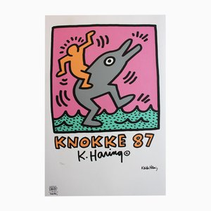 After Keith Haring, Knokke, 1980s, Lithograph