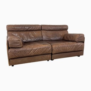 Vintage Brown Leather Ds76 Elemental Sofa from de Sede, Set of 2