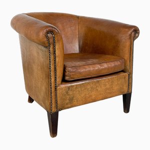 Vintage Sheep Leather Tub Venray Club Chair
