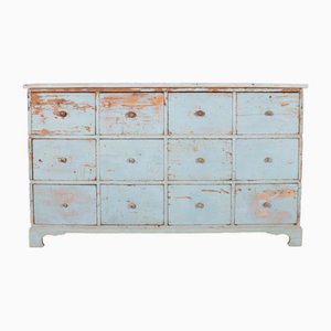 French Painted Pines Base of 12 Drawers, 1880