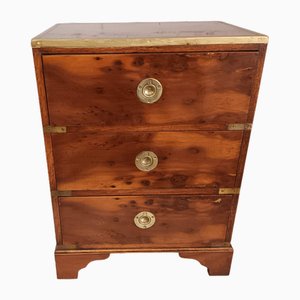 Vintage Nightstand in Yew, 1940s