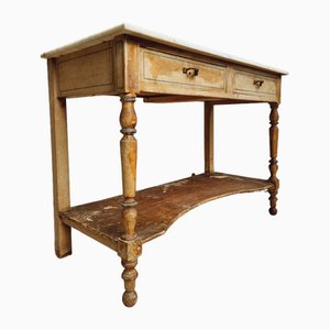 Antique Side Table Washbasin, 19th Century