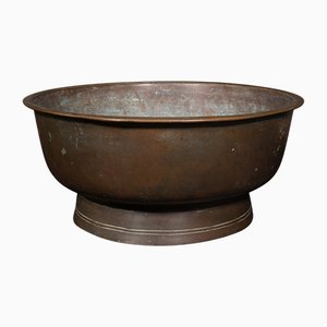 Large Antique Japanese Serving Bowl in Bronze, 1900s