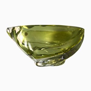 Crystal Ashtray from Val Saint Lambert, Belgian, 1960s