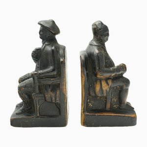 Fermalibri antichi figurativi, Paesi Bassi, inizio XX secolo, set di 2