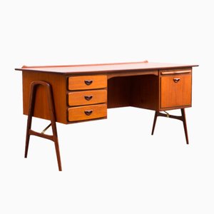Teak Desk by Louis Van Teeffelen for Weight, 1960s