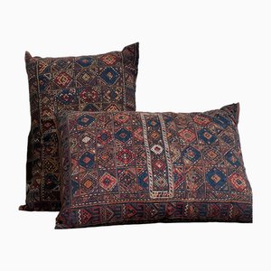 Middle Eastern Kilim Floor Cushions, 1950s, Set of 2