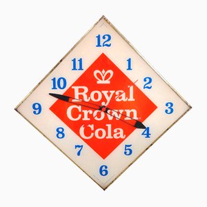 Vintage Cola Clock with Lighting from Royal Crown, 1960s