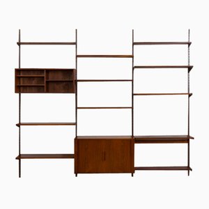 Danish Three Bay Rosewood Wall Unit by Kai Kristiansen for FM Mobler, 1960s