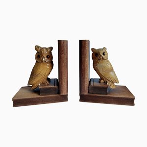 Bookends with Owls, 1970s, Set of 2
