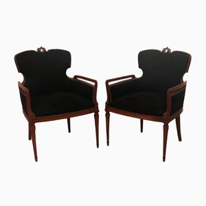 Vintage Art Deco Stühle, 2er Set