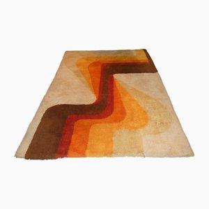 Optical Abstraction Design Rug in Virgin Wool - Italy 1970