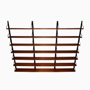 Vintage Teak Wall Shelving System Shelves by Poul Cadovius, 1960s