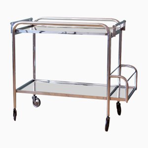 Art Deco French Bar Trolley attributed to Jacques Adnet, 1930s