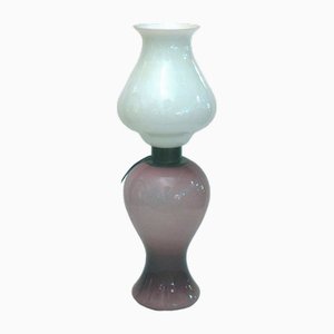 Lámpara de pie grande de cristal de Murano, años 70