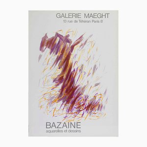 Jean Bazaine, Poster, 1968, Original Lithograph