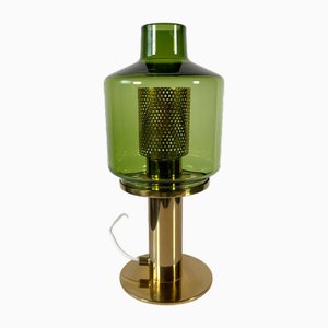 Brass & Glass Table Lamp from Hans Agne Jakobsson Ab Markaryd, 1960s