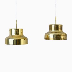 Vintage Model Bumling Pendant Lamps by Anders Pehrson for Ateljé Lyktan, 1960s, Set of 2