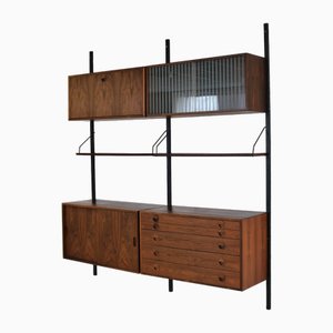 Vintage Danish Wall System in Rosewood from HG Furniture, 1960s