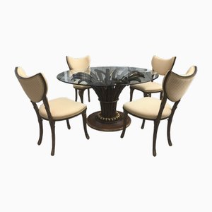 Table avec Chaises, Italie, 1970s, Set de 5