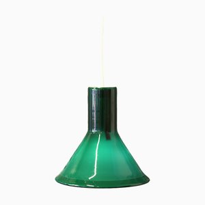 Window Lamp in Green Opal Glass by Michael Bang for Holmegaard, 1970s
