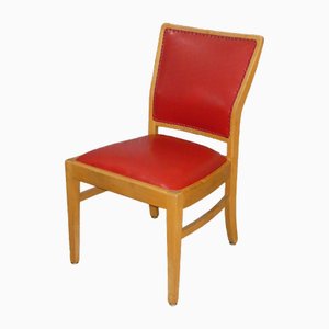 Chair with Red Skai Seat from Åkerblom, 1950s
