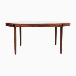 Mid-Century Danish Oval Dining Table in Rosewood attributed to Harry Østergaard for a/S Randers Møbelfabrik, 1960s