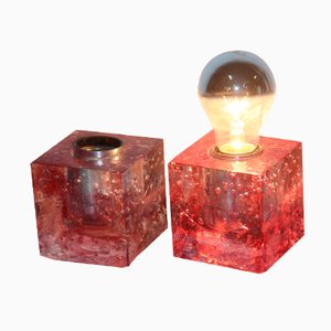 Cube Table Lamps from Poliarte, 1960, Set of 2