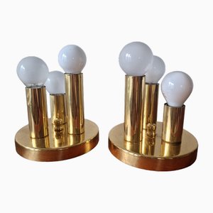Mid-Century Wandlampen von Sölken Leuchten, 1970er, 2er Set
